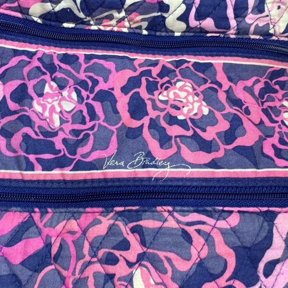 Vera Bradley Large Backpack. Pink and purple floral pattern - Picture 5 of 12